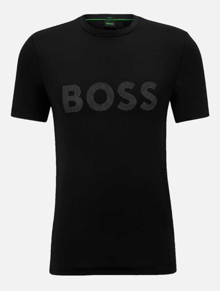 Camiseta Hugo Boss Masculina Slim Fit Tee Active Preta