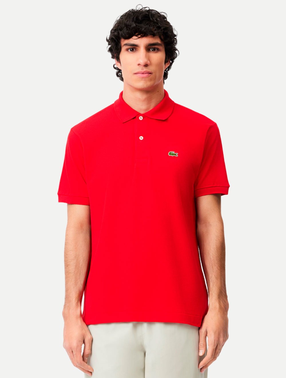 Polo lacoste masculina vermelha orders