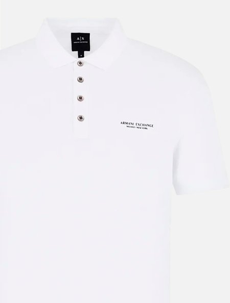 Polo Armani Exchange Masculina Regular 8NZF80Z8H4Z Branca
