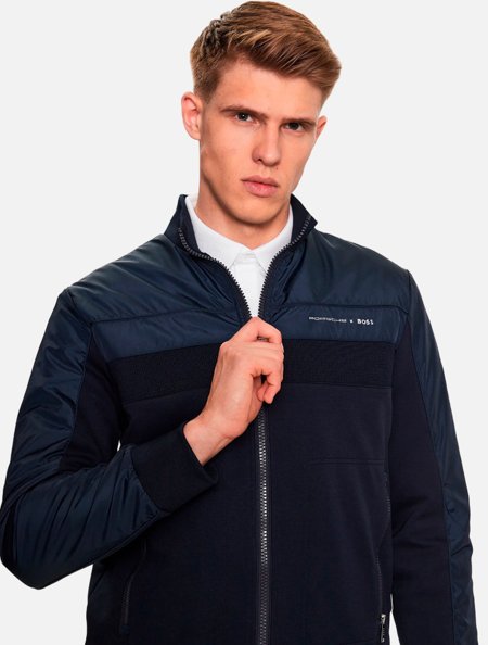 Jaqueta Hugo Boss x Porsche Sheperd Azul Marinho | Adamanto Store