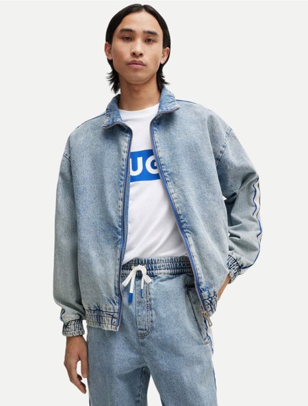 Jaqueta Hugo Boss Regular Jeans Yohji Azul Claro | Adamanto Store