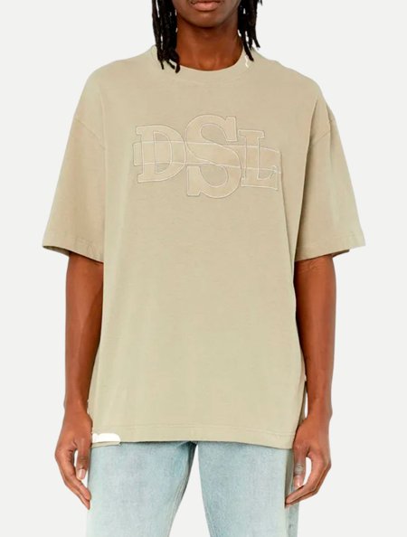 Camiseta Diesel Oversized T-Washrot T-Shirt A08566 Verde Claro