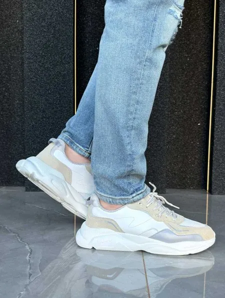 レオン Tênis Hugo Boss Masculino Leon Runn Enme Branco | Adamanto Store