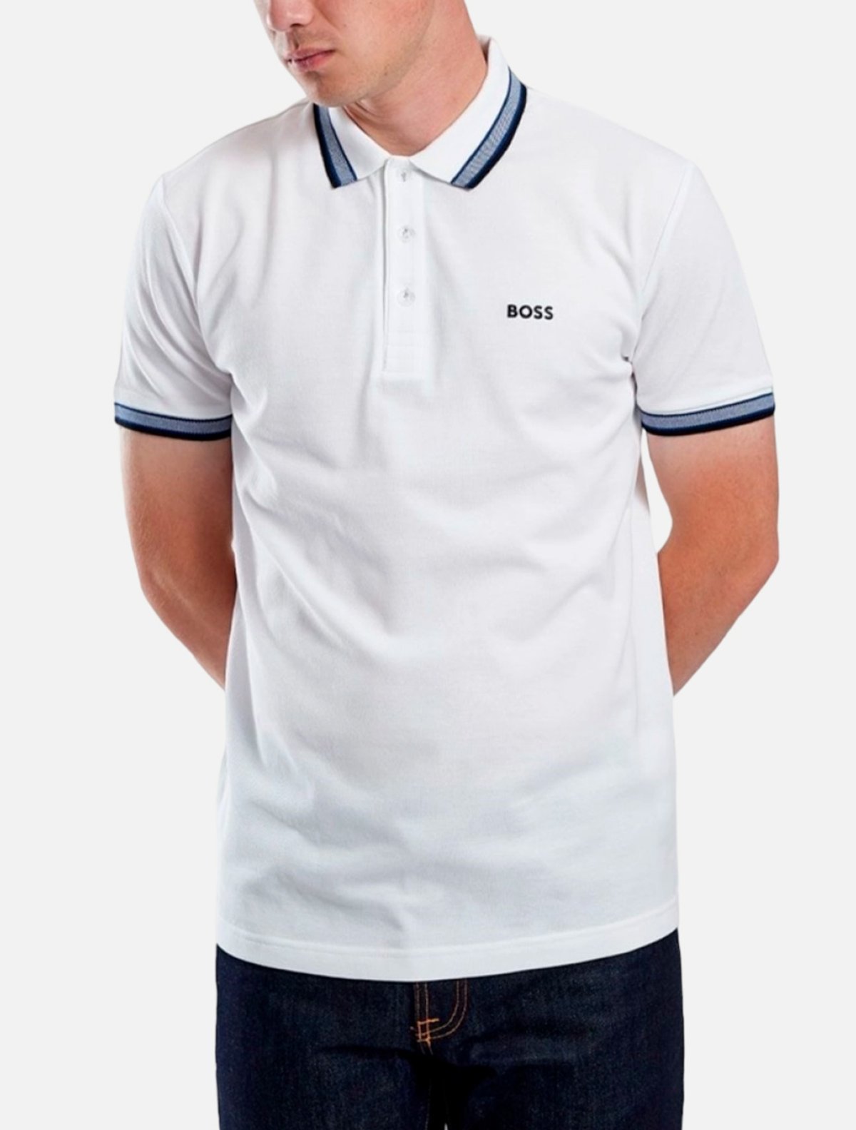 Polo Hugo Boss Regular Fit Paddy Branca | Adamanto Store