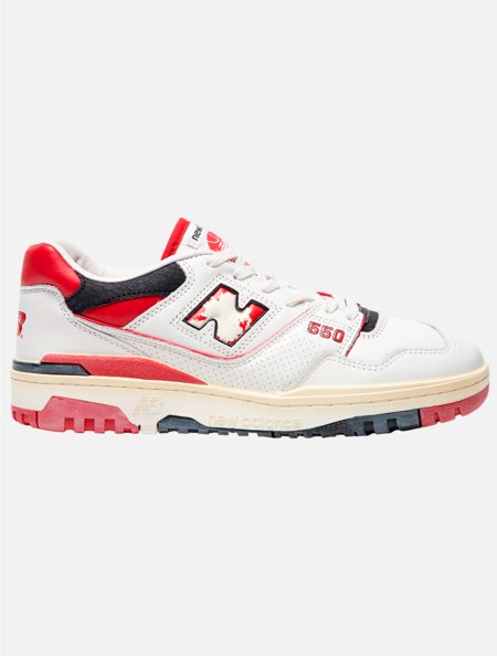 Tênis New Balance 550 Branco/Vermelho | Adamanto Store