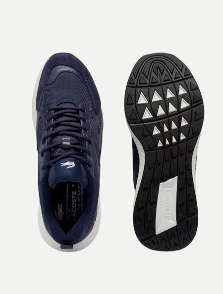 Tênis Lacoste Masculino L003 EVO 48SMA0052 Azul Marinho | Adamanto