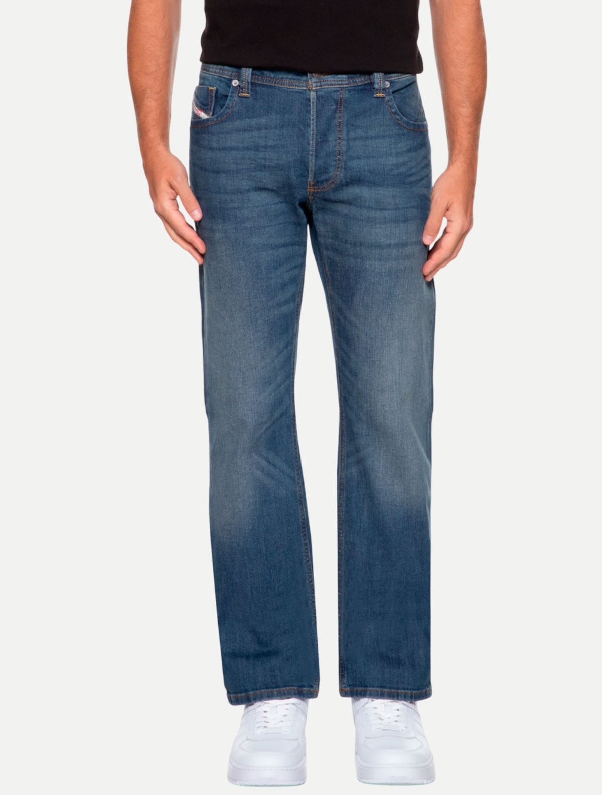 【DIESEL】LARKEE 73N 2010年製 W33→実寸36相当 L32 Calça Diesel Jeans Larkee-X L.32 Pantaloni A00890 Azul Médio