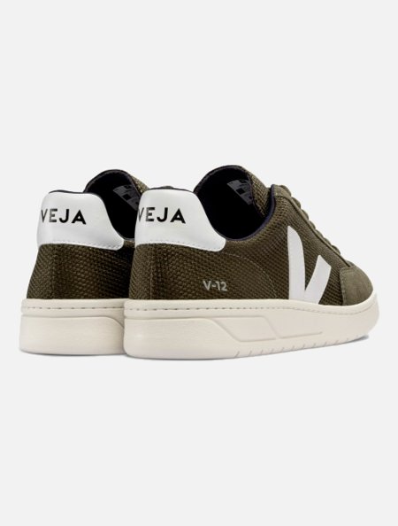 Tênis Veja V12 B-Mesh Olive White | Adamanto Store