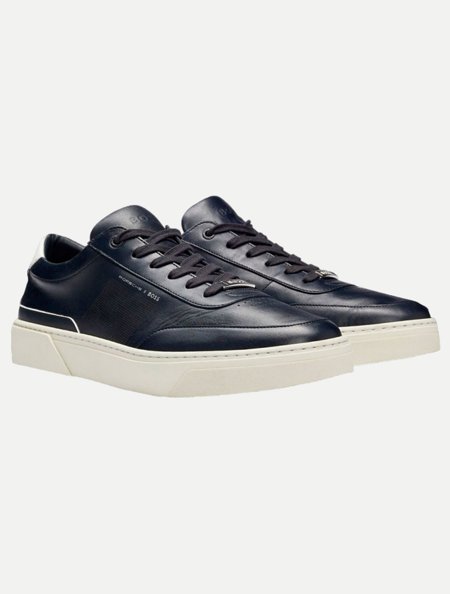 Mens Trainers Boss X Porsche Gary Tenn Dark Blue - Made In Italy