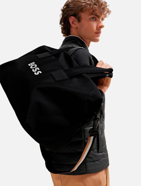 Mala de Mão Hugo Boss BB Catch 3.0 Holdall Preta | Adamanto Store