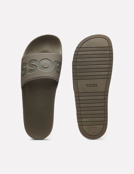 Chinelo Hugo Boss Masculino Aryeh Slid Npvlg Verde Musgo Escuro ...