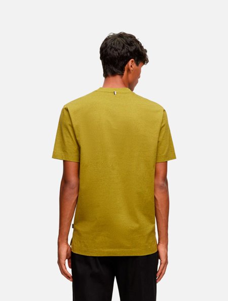 Camiseta Hugo Boss Masculina Regular Tiburt 416 Amarelo Esverdeado