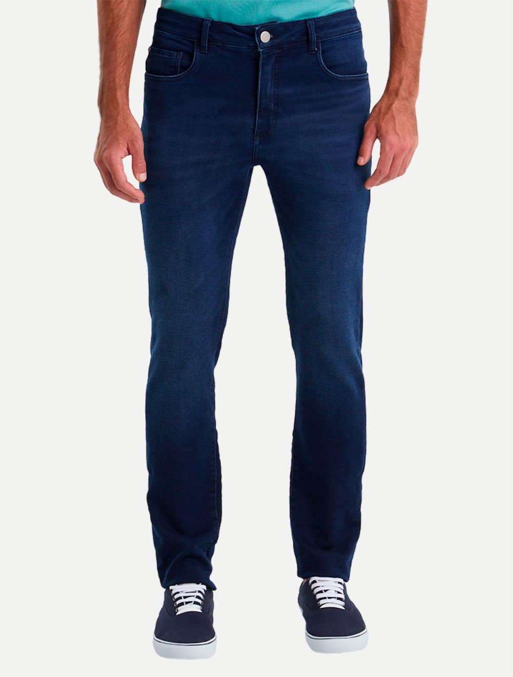 Calça Original Penguin Masculina Slim Jeans Stretch BPHB0021 Azul