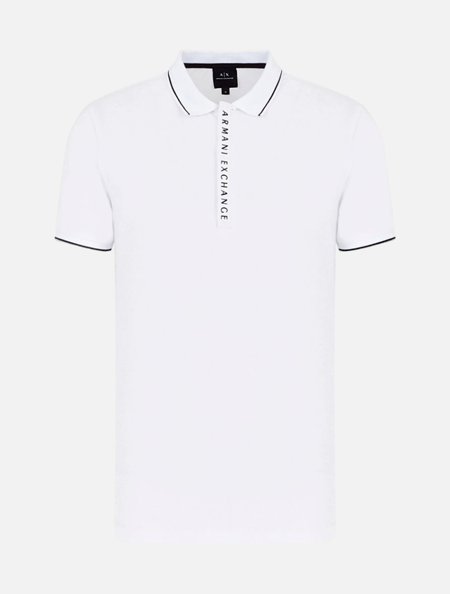 Polo Armani Exchange Masculina Regular F71 8NZF71 Branca