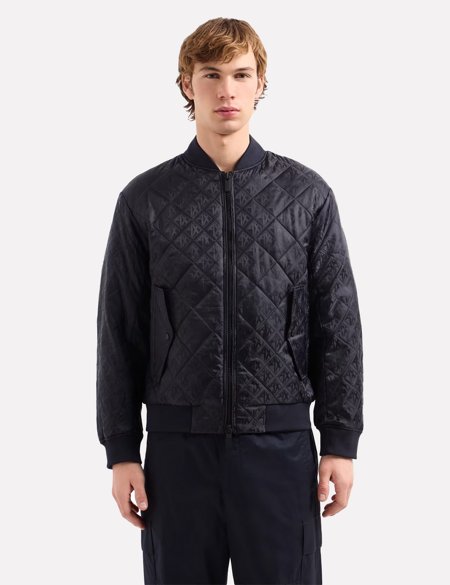 Jaqueta Armani Exchange Masculina Regular Puffer XM000137 Azul
