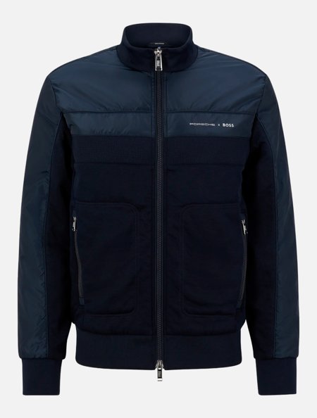 Jaqueta Hugo Boss x Porsche Sheperd Azul Marinho | Adamanto Store