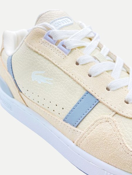 Tênis Lacoste Masculino T-Clip 47SMA0067BR2B7 Bicolor Creme