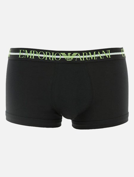 Kit Cueca Empório Armani Masculina Trunk 1113572F723 Preta 3UN