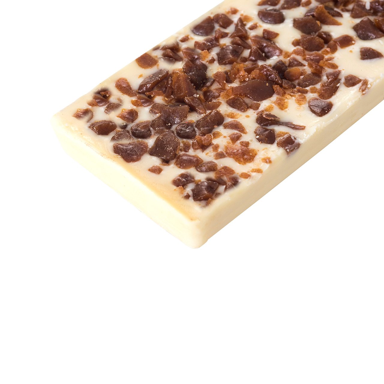 Barra de Chocolate Branco com Crocante de Doce de Leite e Flor de Sal 100g  | DeCacau