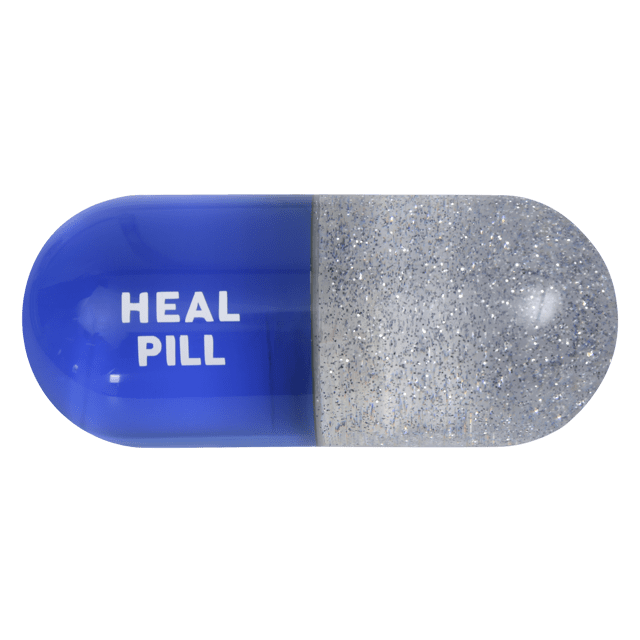 GLITTER PILL na caixa de acrílico OUI ART