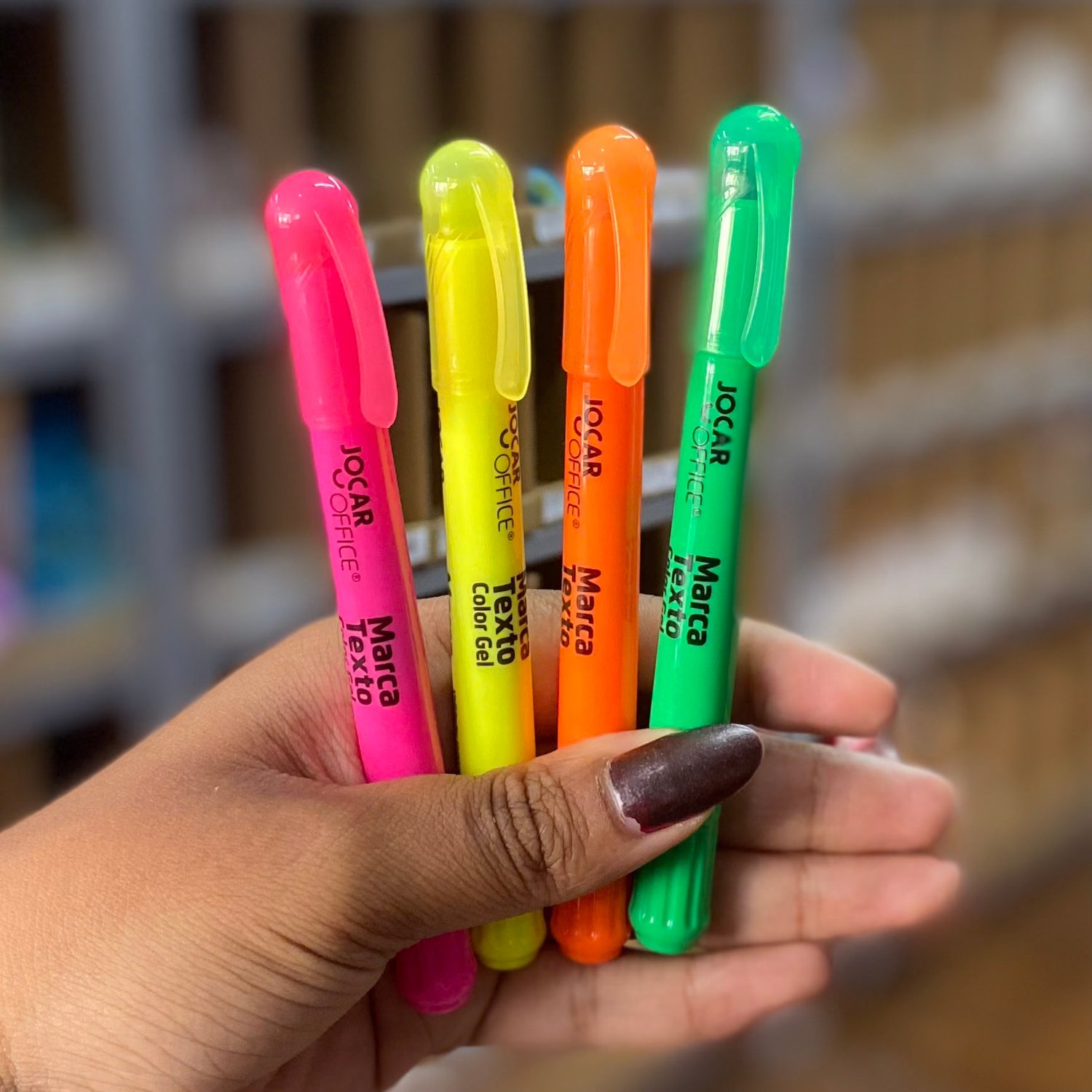 Marca Texto Color Gel Sortido - JOCAR OFFICE - UND | Atacado Papelândia