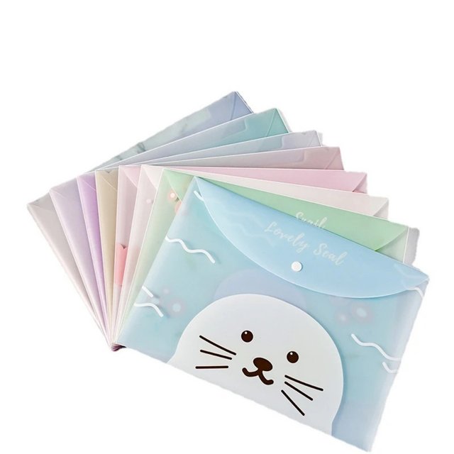 Pasta Envelope Transparente A4 Bichinhos Fofos | Atacado Papelândia