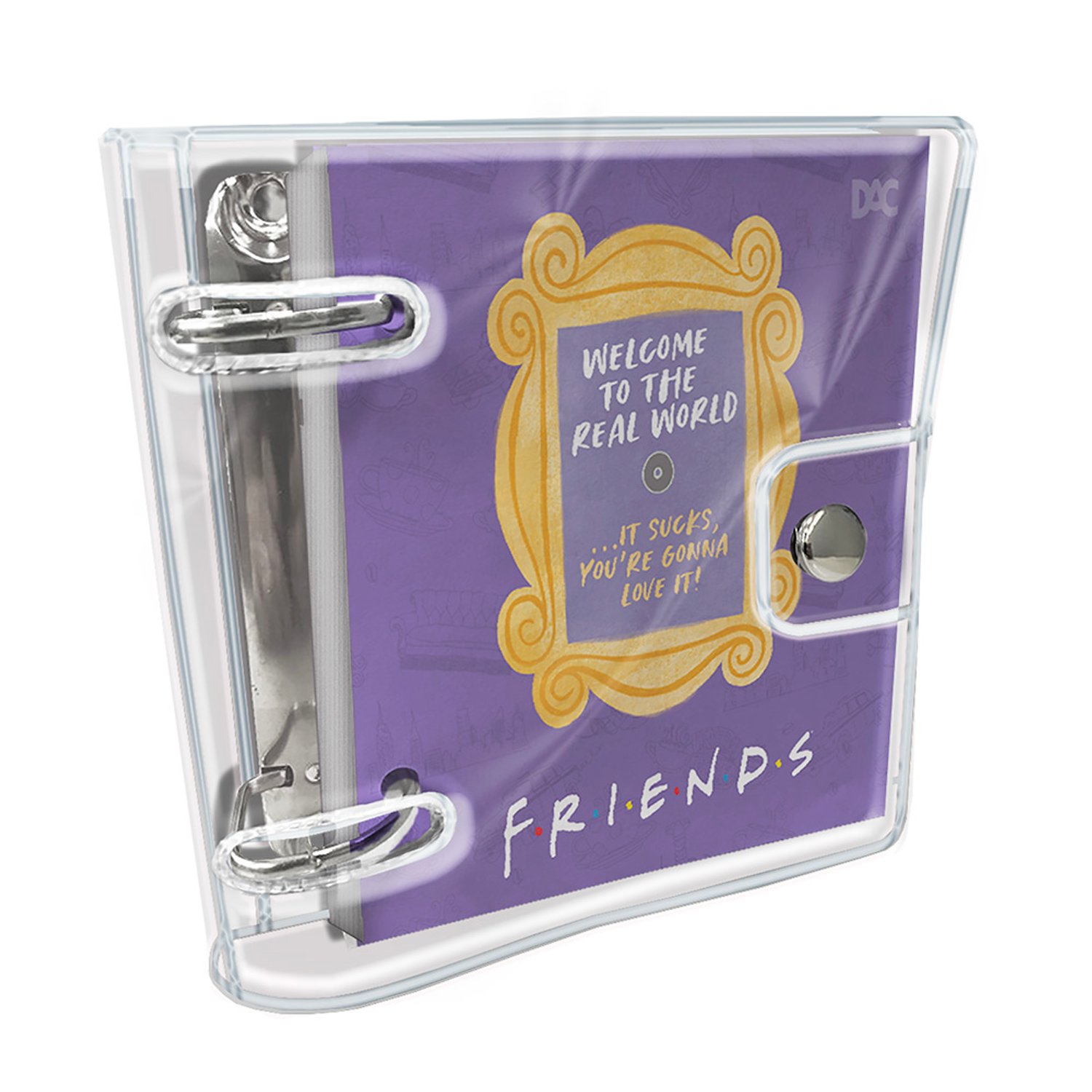 Mini Fichário Friends PVC Cristal DAC | Atacado Papelândia