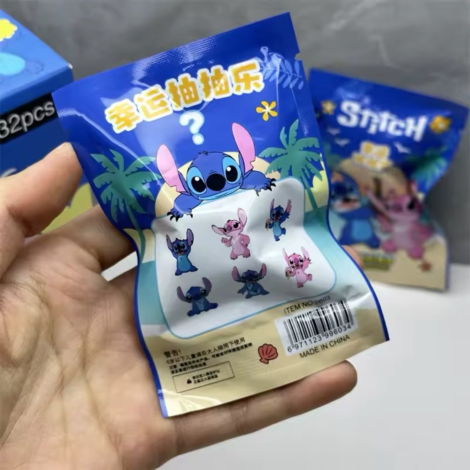 Borracha Fofa Surpresa STITCH e ANGEL - UND | Atacado Papelândia