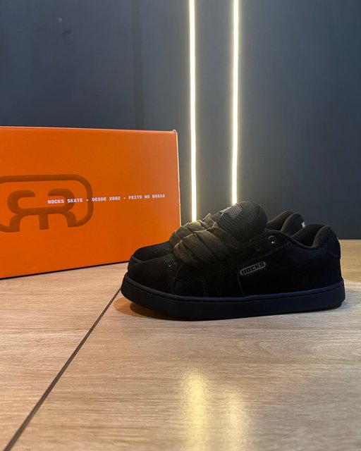 Tênis Hocks Ruas Skate Preto Reflex | Stradi Skate Surf