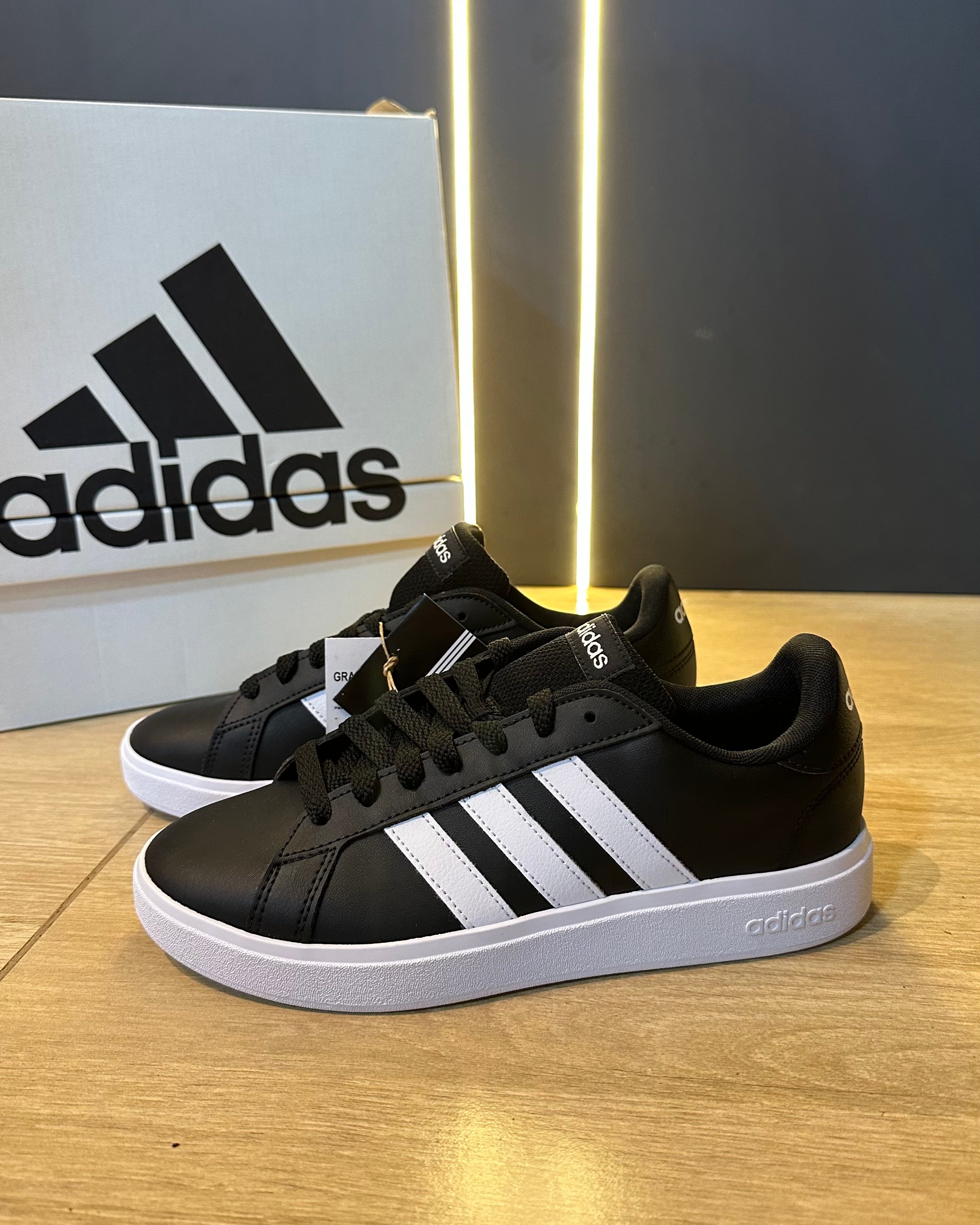 Tênis Adidas Grand Court Black Stradi Skate Surf