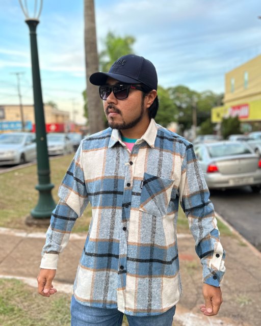 LGB LSC ➕ PLAID Hand-dyed Camisa Hocks Flanela Sensação Manga Longa Xadrez | Stradi Skate Surf