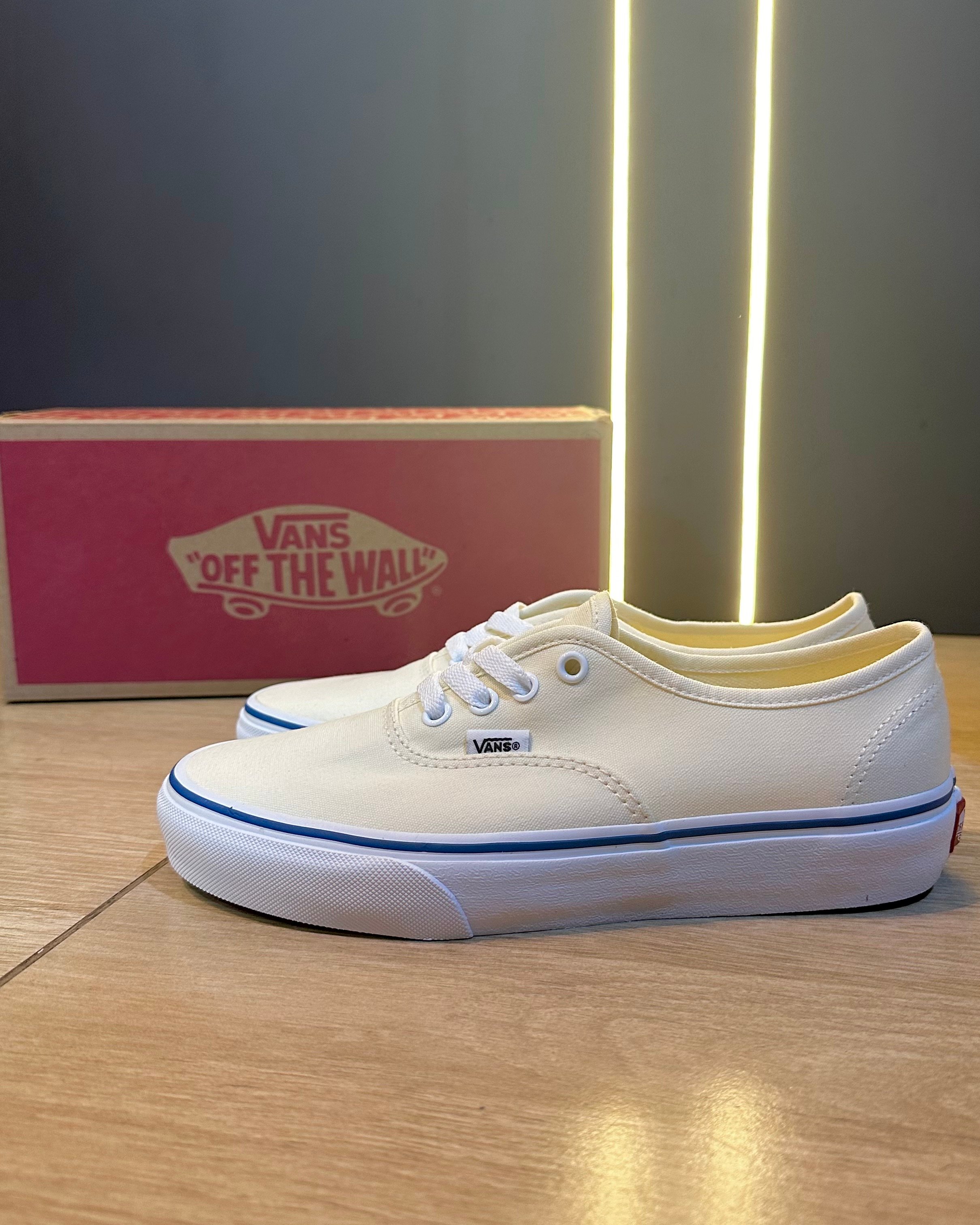 Authentic Vans Masculino Branco Sneakers TÃªnis Vans Branco Vans