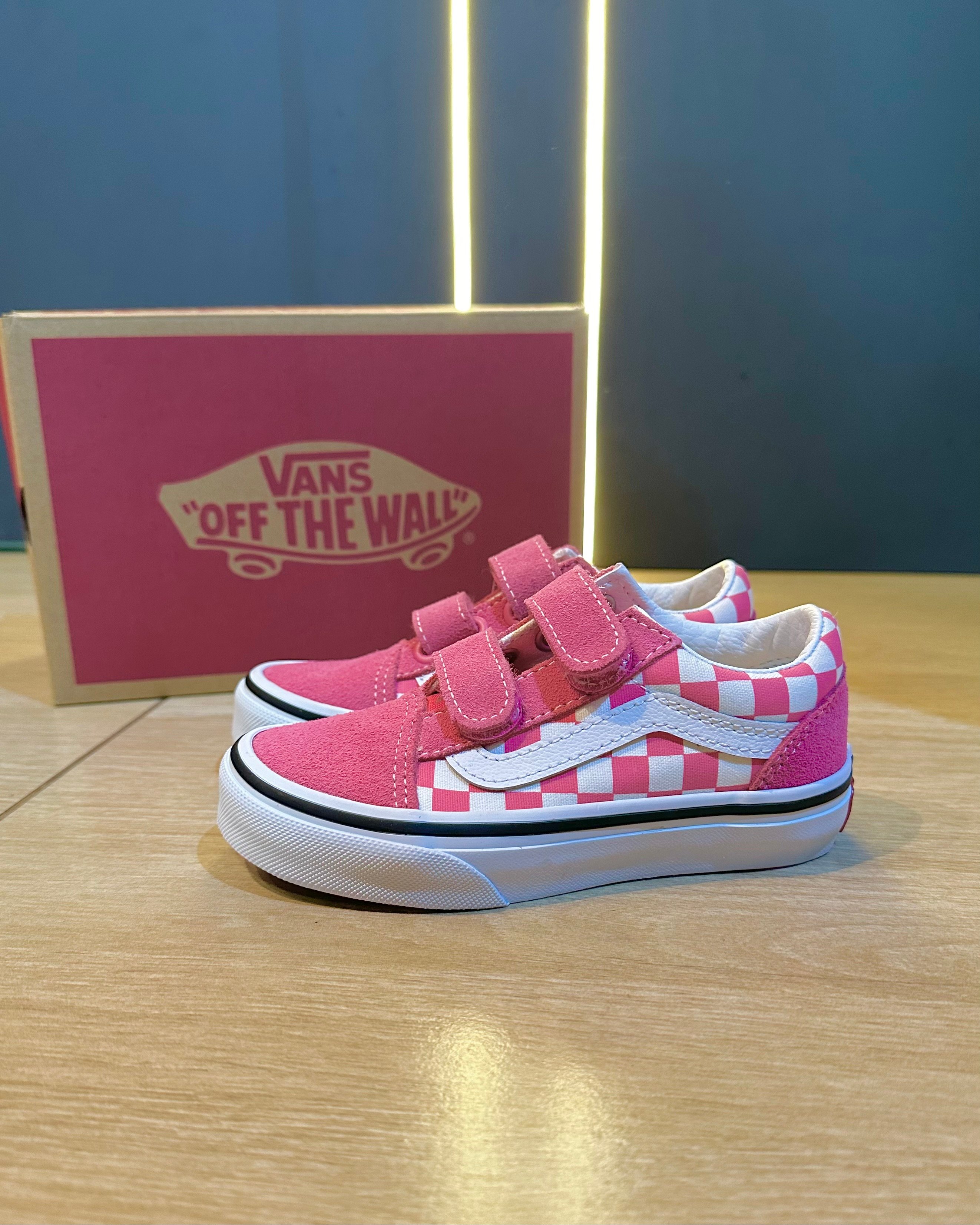 Tenis fashion vans rosa infantil