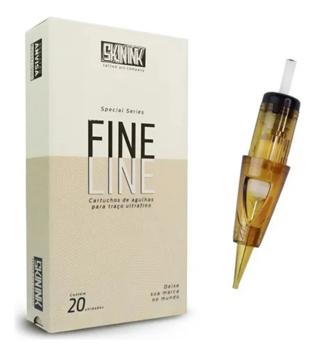 Cartucho Skin Ink Fine Line - Caixa com 20 unidades | Nômades Tattoo Supply
