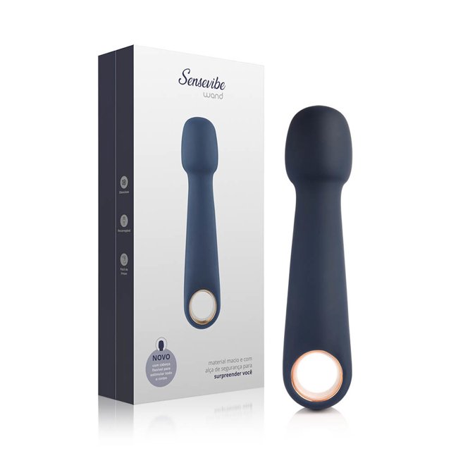 Vibrador E Estimulador Sensevibe Wand Multivelocidade Recarregável