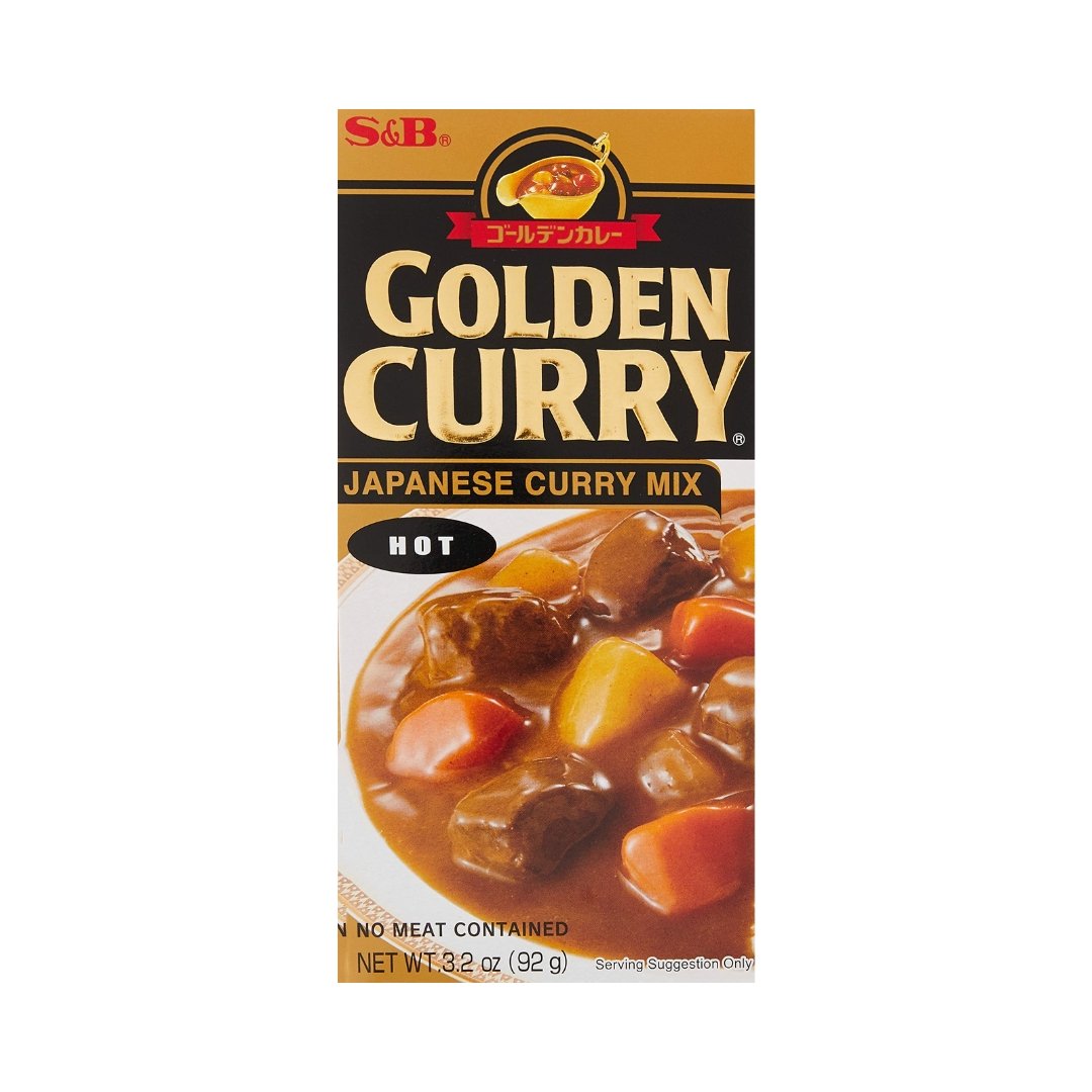 Tempero Golden Curry Hot S&B 92g | Empório Yo
