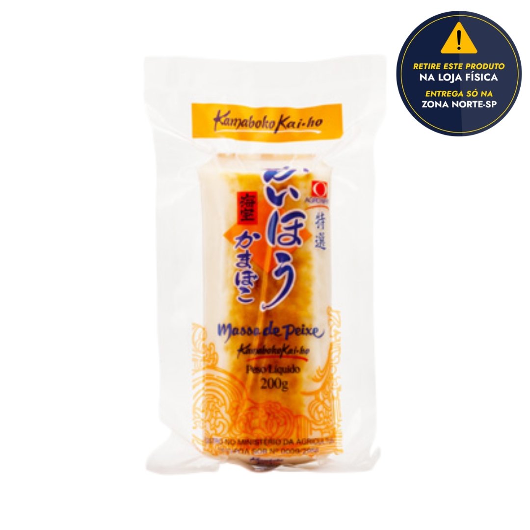 Massa de Peixe Kamaboko Kai-Ho 200g Agronippo - Delicie-se com o