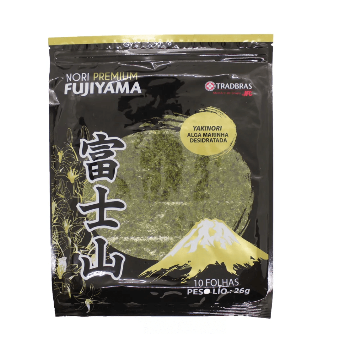 Alga Marinha Desidratada Yakinori Premium 10 Folhas Fujiyama 26g