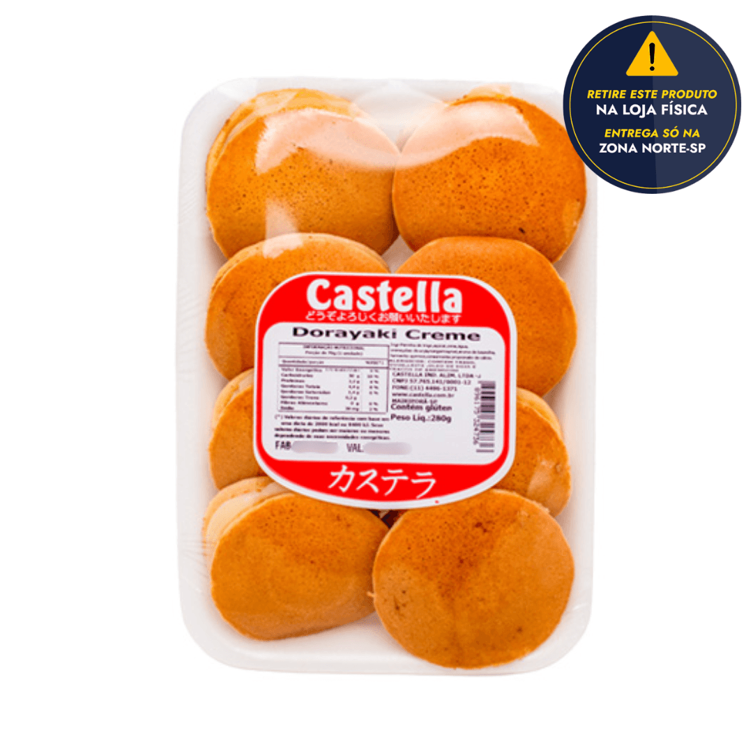 Doce Japonês Dorayaki Creme Castella 280g | Empório Yo