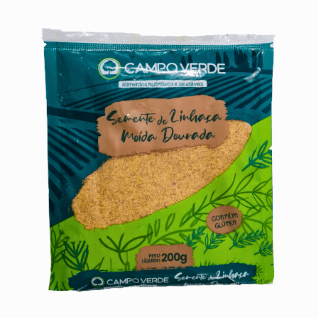 Semente de Linhaça Dourada Moída Campo Verde 250g | Superalimento ...