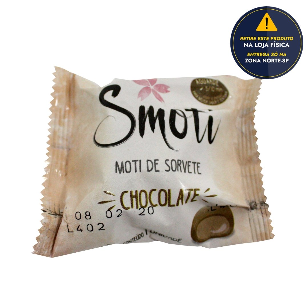 Moti de Sorvete Sabor Chocolate Smoti 50g | Empório Yo