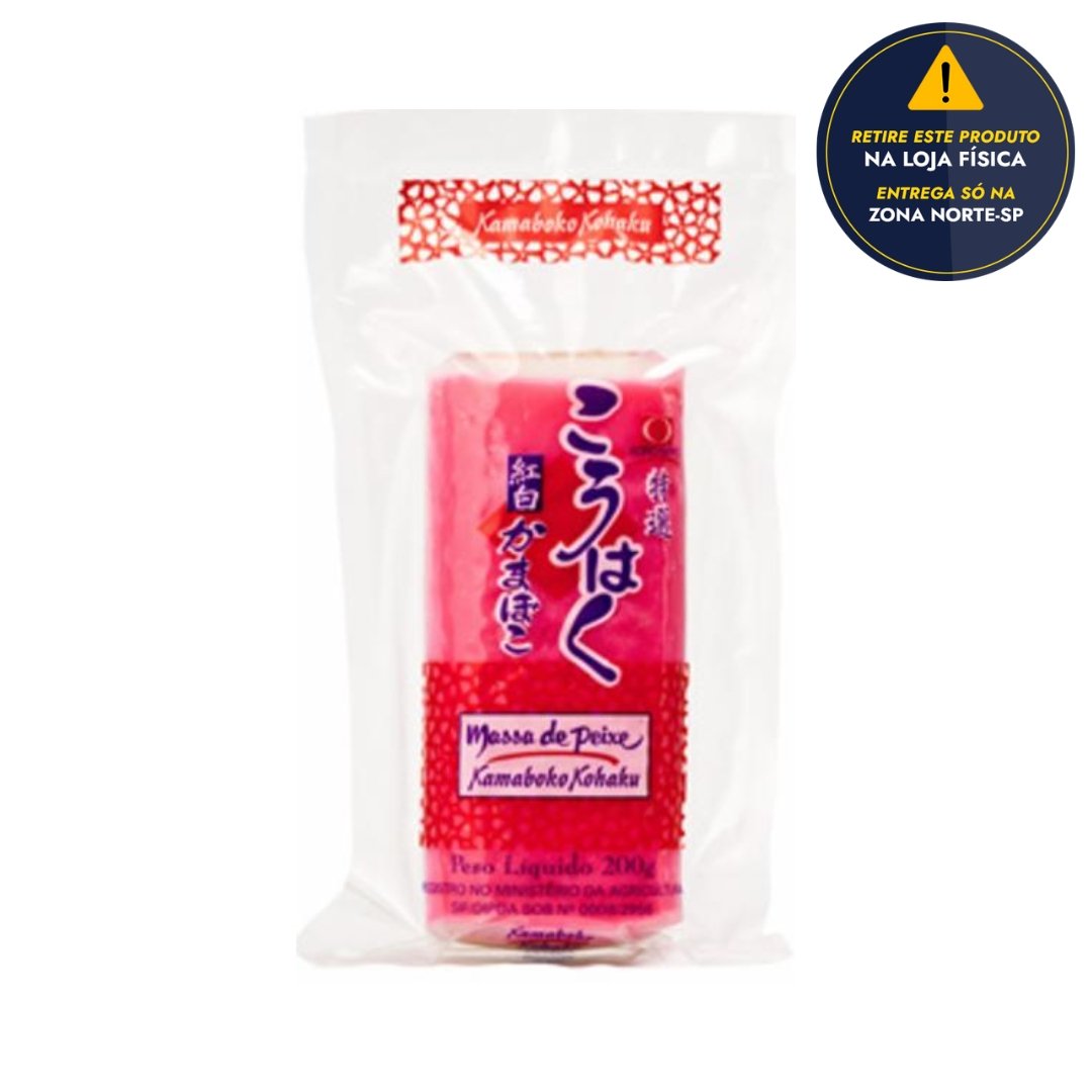 Massa de Peixe Kamaboko Kohaku 200g Agronippo - Uma Delícia