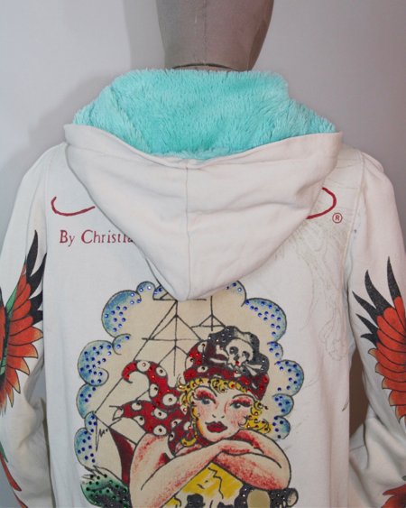 ED HARDY ZIP HOODIE 2007/08 VINTAGE Y2K - P | Sonho Brechó