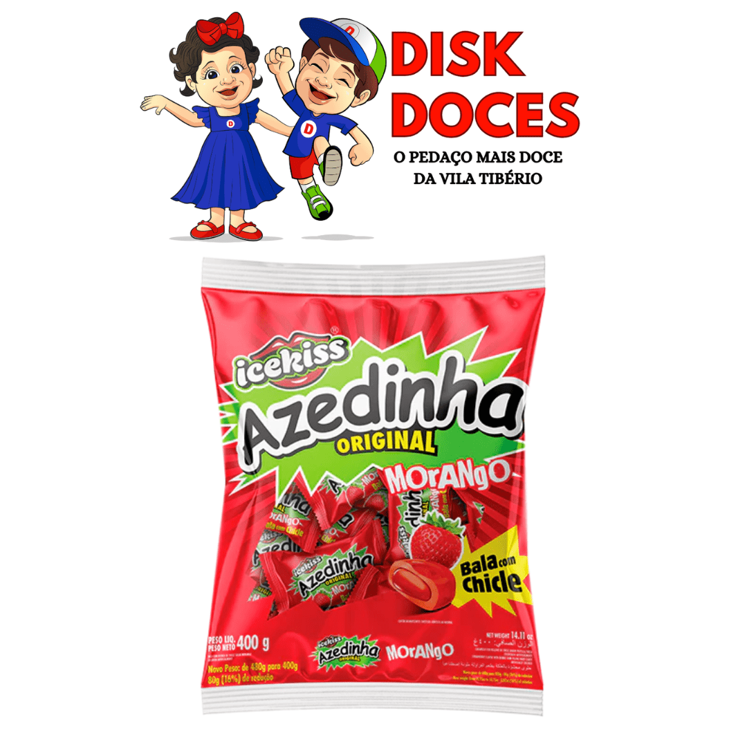 BALA CHICLE CORY ICEKISS AZEDINHA MORANGO | Disk doces