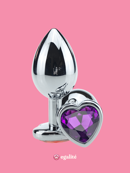 Plug Anal Heart Vip Roxo | Egalit Sex Shop | Egalit Plug Anal Heart Vip Roxo | Egalit Sex Shop | Egalit