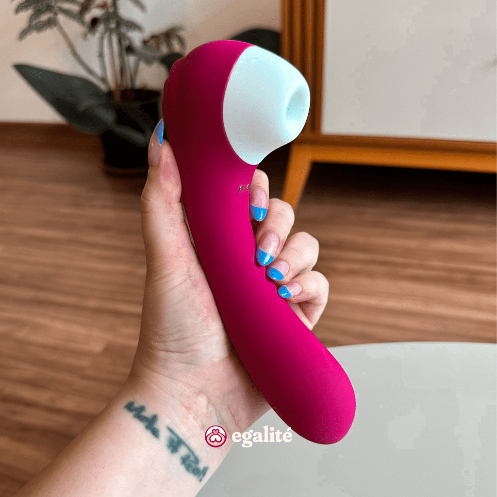 Sugador de Clitóris e Vibrador Screaming Vinho | Egalité Sex Shop | Egalité