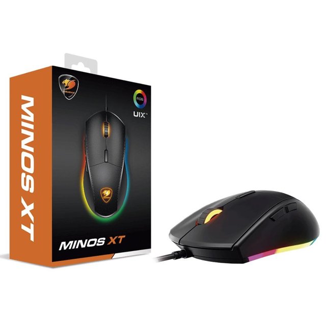 Mouse Gamer Cougar Minos XT, RGB, 6 Botões, 4000DPI