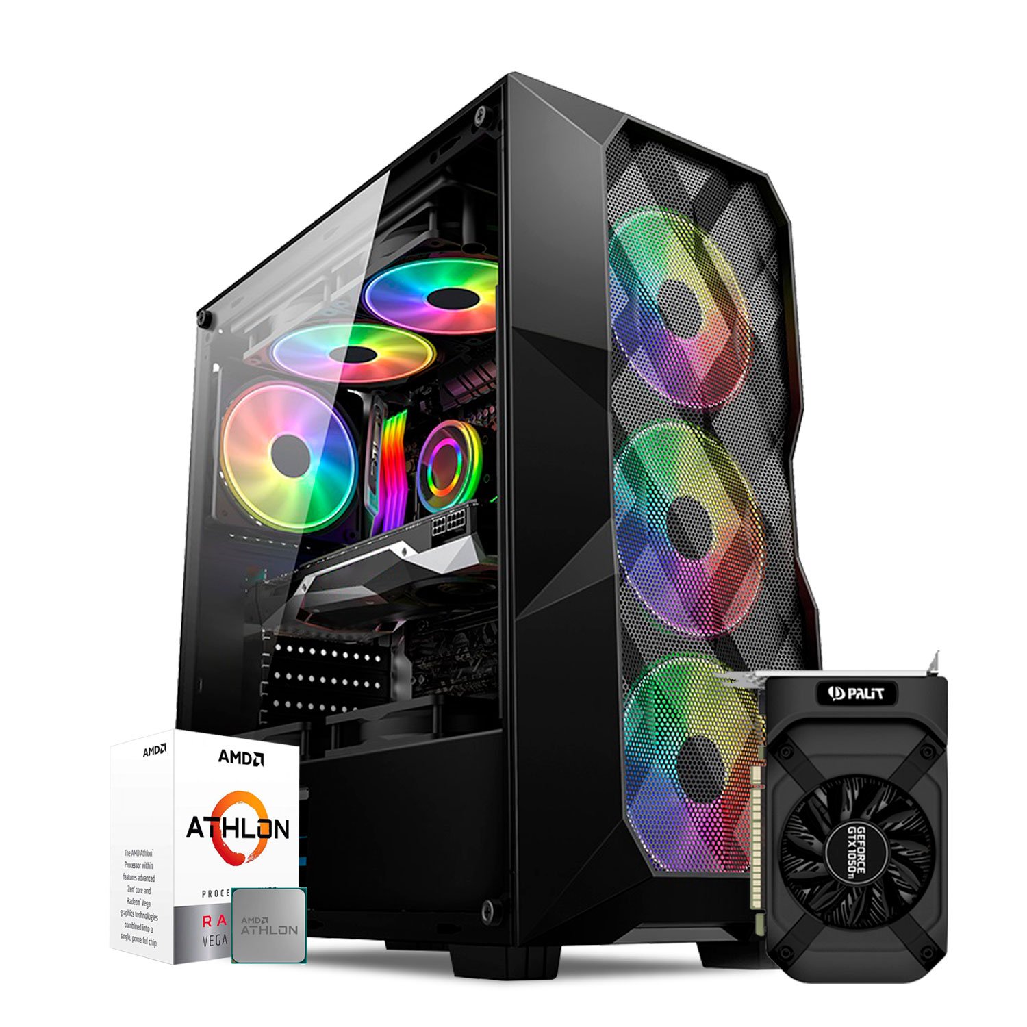 Pc Gamer Core I7 3.2ghz 16gb 1tb Gtx1050 Ti 4gb C/ Kit!