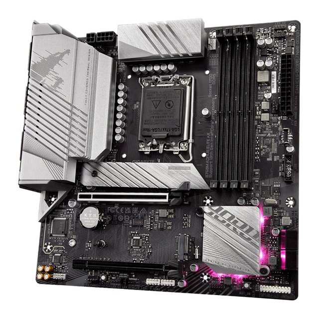 Placa Mãe Gigabyte B760M Aorus Elite AX, Wi-Fi, Chipset B760, Intel LGA 1700, mATX, DDR5