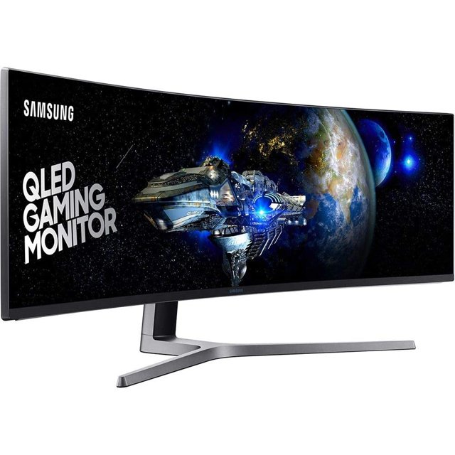 Monitor Gamer Samsung QLED 49" Super Ultra Ampla Curvo, Full HD, HDMI/Display Port, FreeSync, 144Hz, 1ms, Altura Ajustav